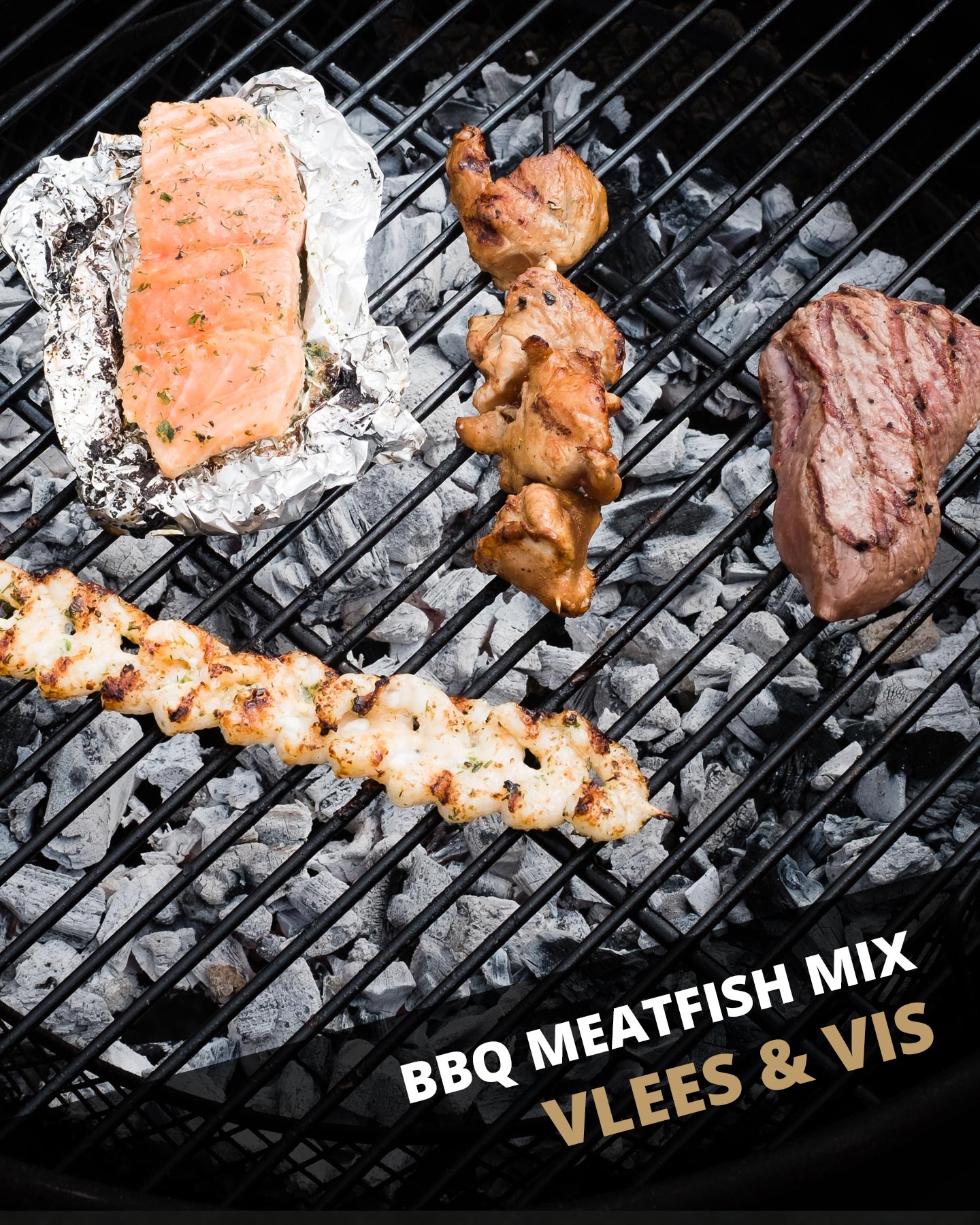 BBQ MeatFish Mix - Vlees & Vis (400 gr)